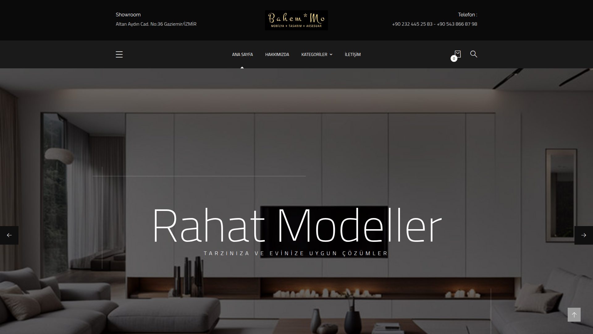 Bahem*Mo Home Design ana sayfa görüntüsü